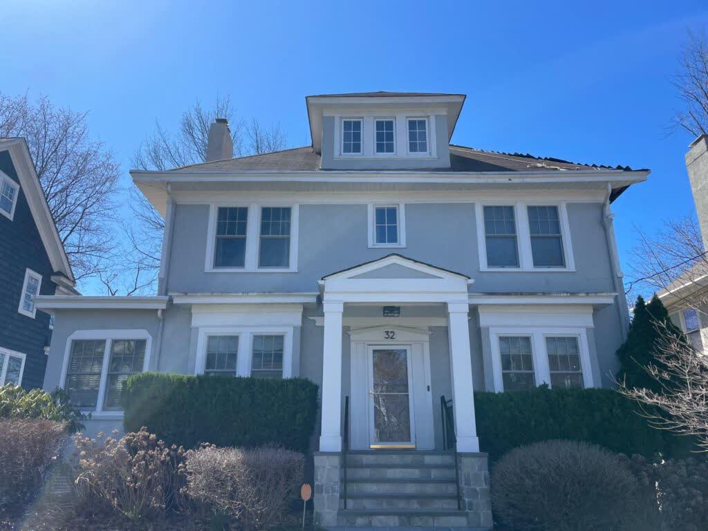 Partial roof replacement in progress in Short Hills, New Jersey