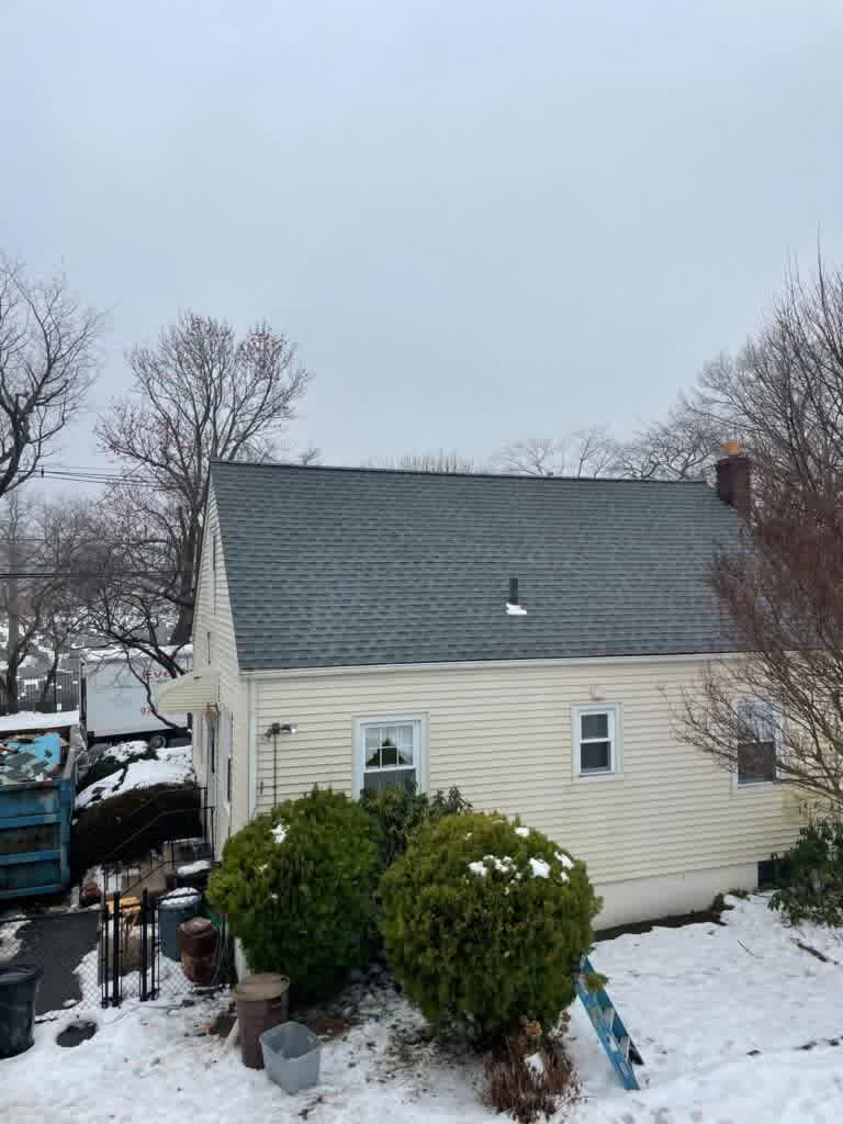 Full roof replacement in progress in Summit, New Jersey